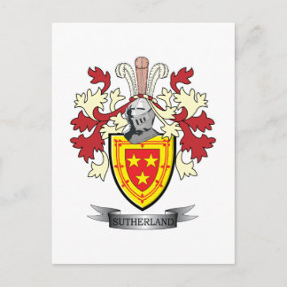 Postal Familia Sutherland Crest Coat of Arms