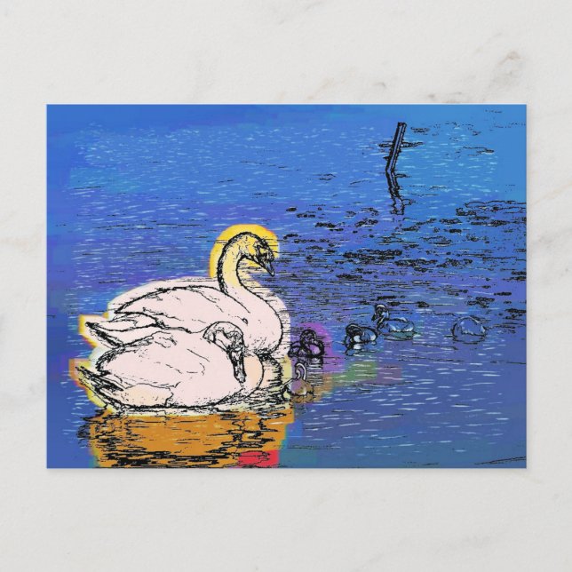 POSTAL FAMILIA SWAN (Anverso)