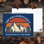 Postal Familia trasladada a las montañas Cambio de direcc<br><div class="desc">Nuestra familia se ha mudado a las montañas. Un hermoso dibujo de una puesta de sol sobre un bosque y una cordillera es una forma bonito de anunciar tu cambio de dirección a amigos y otros contactos. Pida estas lindas postales de invitación para mostrar tu amor por la naturaleza y...</div>