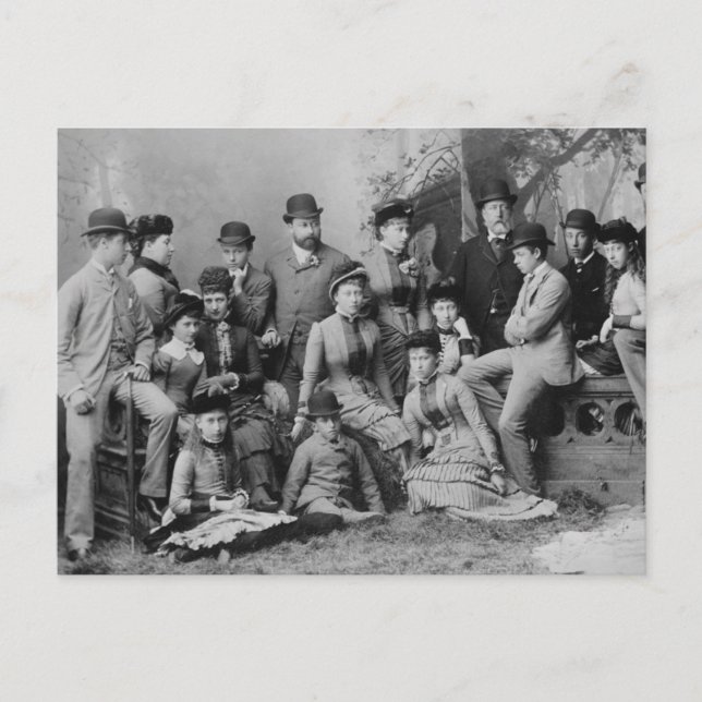 Postal Familia Tsarina Alexandra Hesse Gran Bretaña Rusia (Anverso)