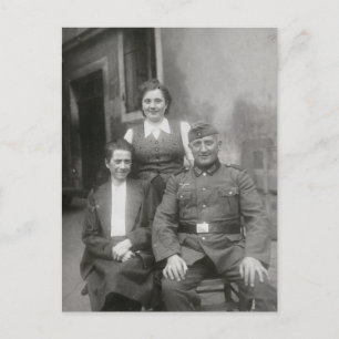 Postal familiar de cosecha de vintage