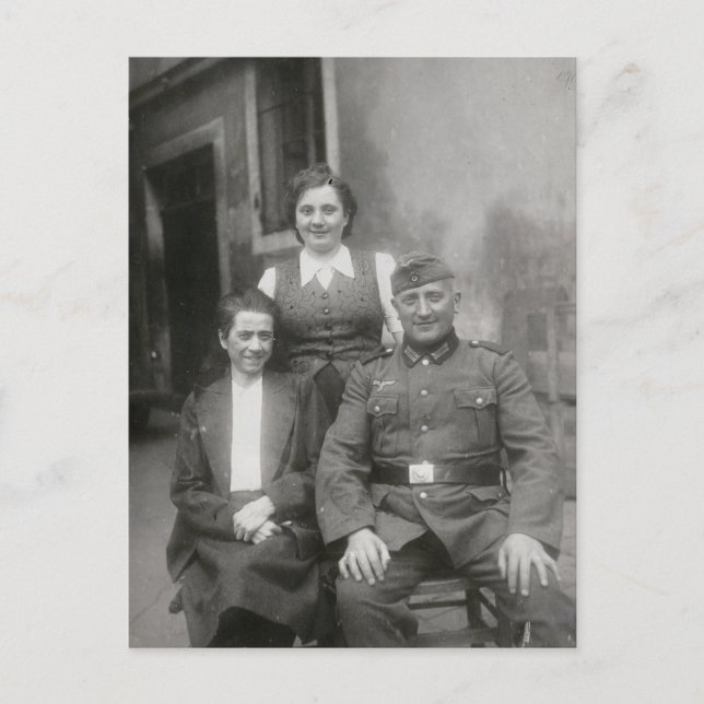 Postal familiar de cosecha de vintage (Anverso)