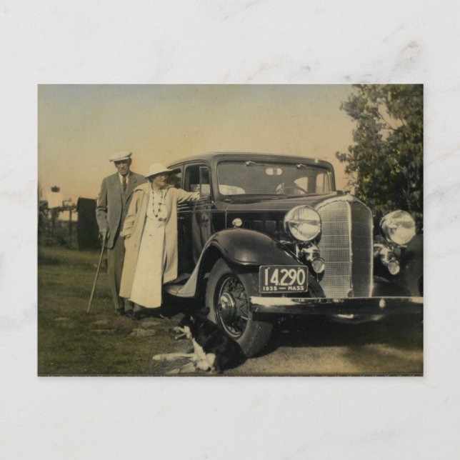 Postal familiar vintage estadounidense (Anverso)