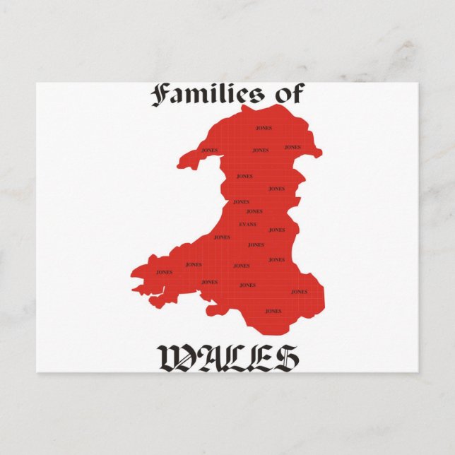 Postal Familias de Gales (Anverso)