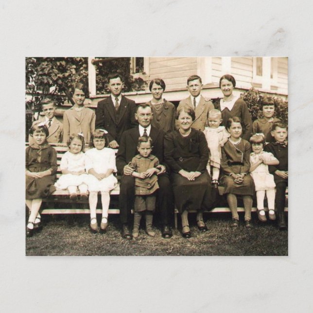Postal Famille Beaumont (Anverso)