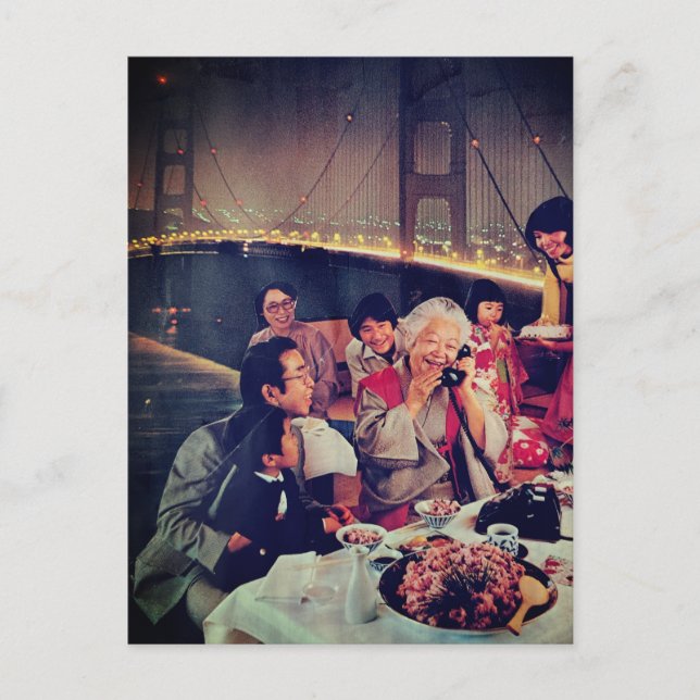 Postal Family Dining at the Bridge (Anverso)