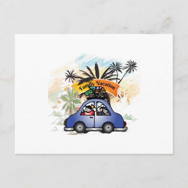 Postal Family Vacation Making Memories Together - Family  (Anverso)