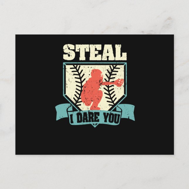 Postal Famoso atleta deportista de béisbol (Anverso)