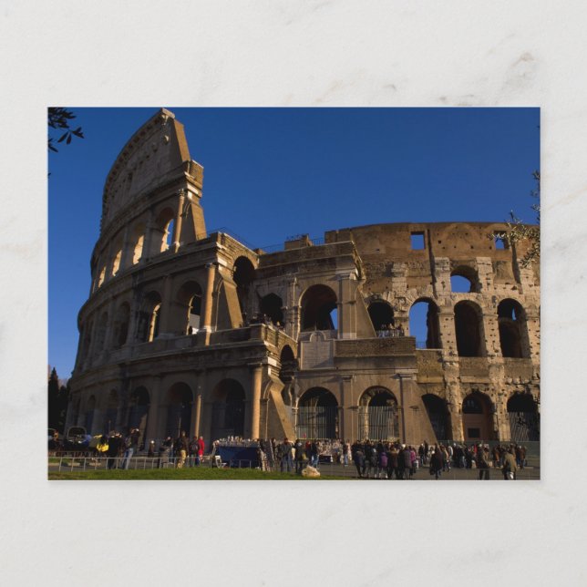 Postal Famoso Coliseo en Roma Italia (Anverso)