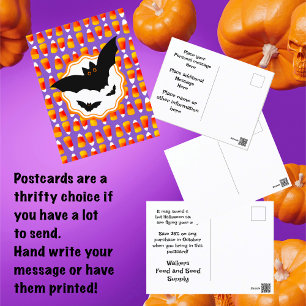 Postal Famoso Crazy Candy Corn Halloween