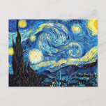 Postal Famoso cuadro de Van Gogh, Noche Starry<br><div class="desc">La famosa pintura de Van Gogh,  postal de la noche de las estrellas. ¡El mejor vendedor!</div>