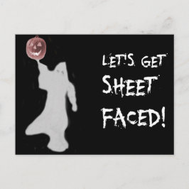 Postal Famoso fantasma Jack O Lantern Halloween