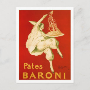 Postal Famoso Leonetto Cappiello pasta italiana