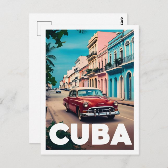 Postal Famoso lugar de viaje de Cuba (Anverso / Reverso)