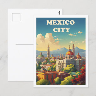 Postal Famoso lugar de viaje en la Ciudad de México