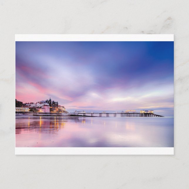 Postal Famoso muelle Cromer en la Inglaterra norfolclóric (Anverso)