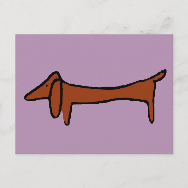 Postal Famoso resumen de Dachshund (Anverso)