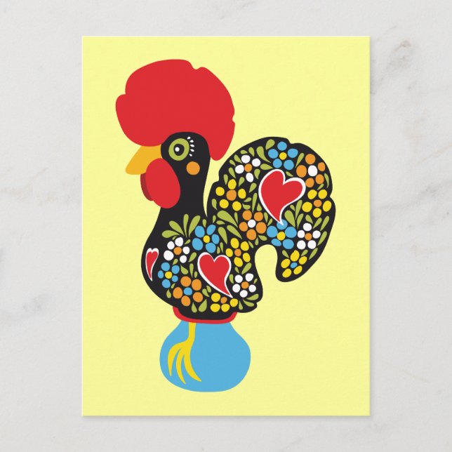 Postal Famoso Rooster de Barcelos Nr 06 (Anverso)
