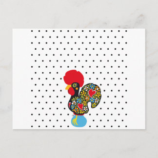 Postal Famoso Rooster de Barcelos Nr 06 - Puntos Polka