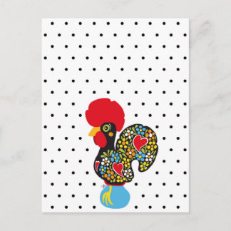 Postal Famoso Rooster de Barcelos Nr 06 - Puntos Polka
