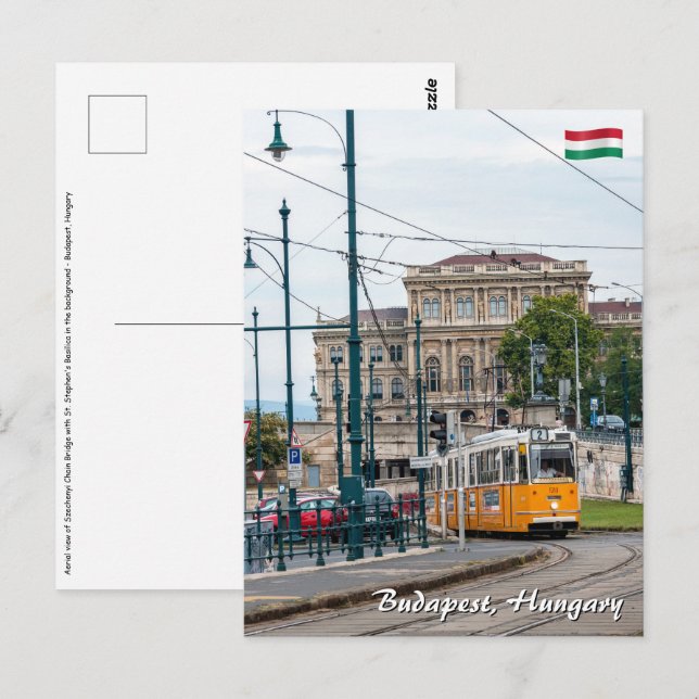 Postal Famoso Tranvía dos en Budapest, Hungría (Anverso / Reverso)