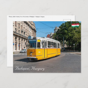 Postal Famoso Tranvía dos en Budapest, Hungría