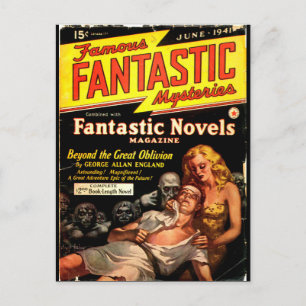 Postal Famosos misterios fantásticos 2_Pulp Art