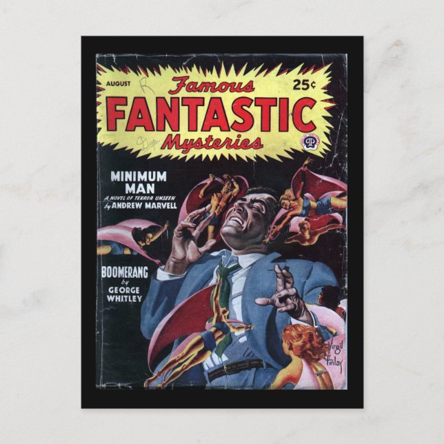 Postal Famosos misterios fantásticos v08 n06 (1947-08.Pop (Anverso)