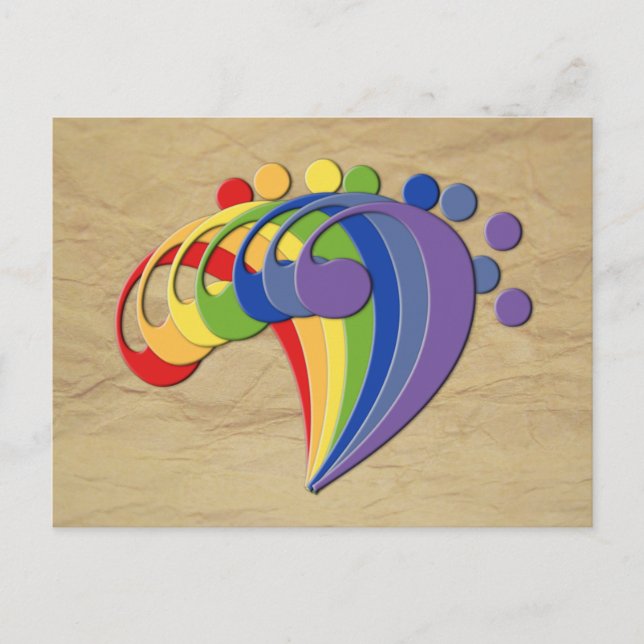 Postal Fan Bass Rainbow (Anverso)