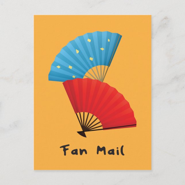 Postal Fan Mail divertido con fans japoneses (Anverso)