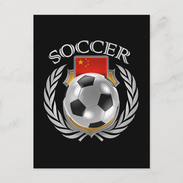 Postal Fanático China Soccer 2016 (Anverso)