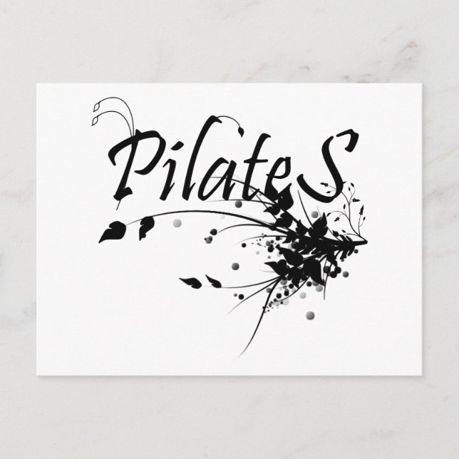 Postal Fanático del método Pilates Pilates Art (Anverso)