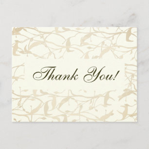 Postal Fancy Foliage Gracias