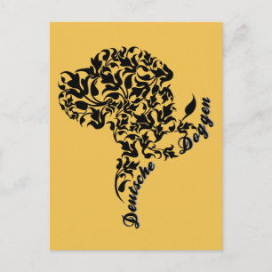 Postal Fancy Great Dane Portrait