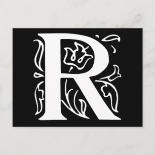 Postal Fancy Letter R