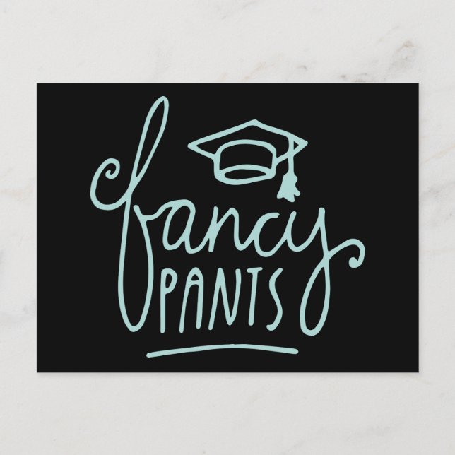 Postal Fancy Pants Grad Funny Grad (Anverso)