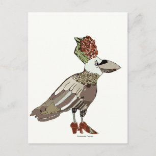 Postal Fancy Raven está vestido con Shoshanah Marohn