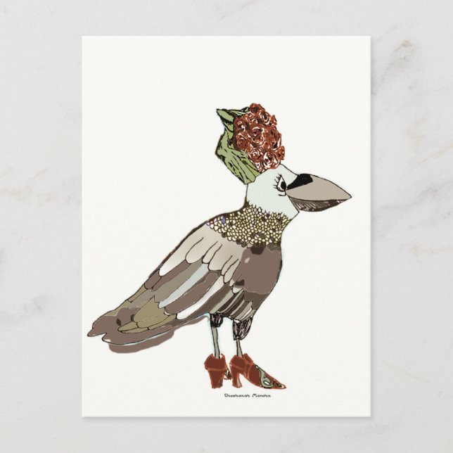 Postal Fancy Raven está vestido con Shoshanah Marohn (Anverso)