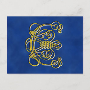 Postal Fancy Royal Monograma C