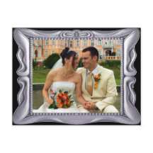 Fancy Silver Frame Añadir Foto Aquí