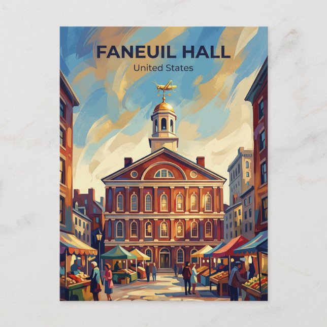 Postal Faneuil Hall Massachusetts (Anverso)