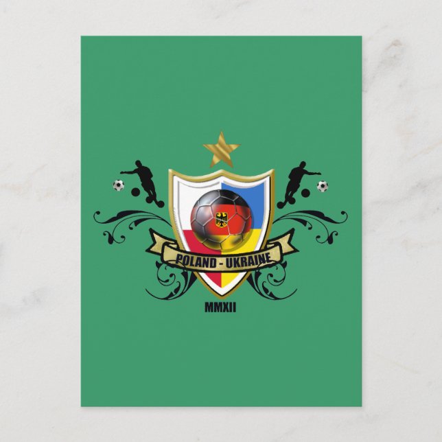Postal Fans de la Eurocopa Alemania Deutschland 2012 (Anverso)