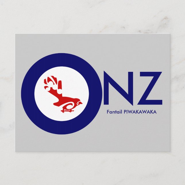 Postal Fantail PIWAKAWAKA Roundel (Anverso)