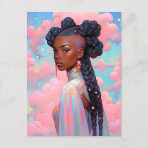 Postal Fantasía afroamericana