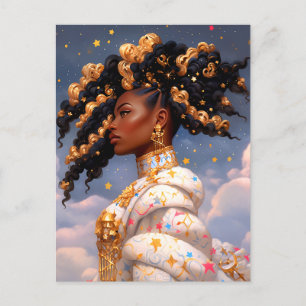 Postal Fantasía afroamericana