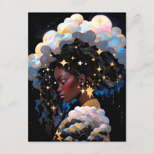 Postal Fantasía afroamericana