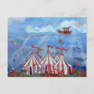 Postal Fantasía Circo Subacuático 