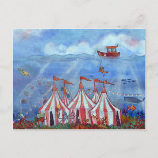 Postal Fantasía Circo Subacuático