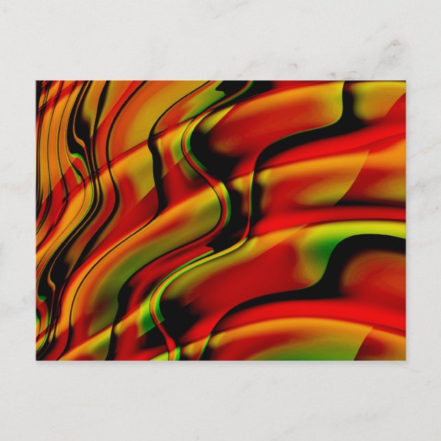 Postal Fantasia Con Rojo (Anverso)