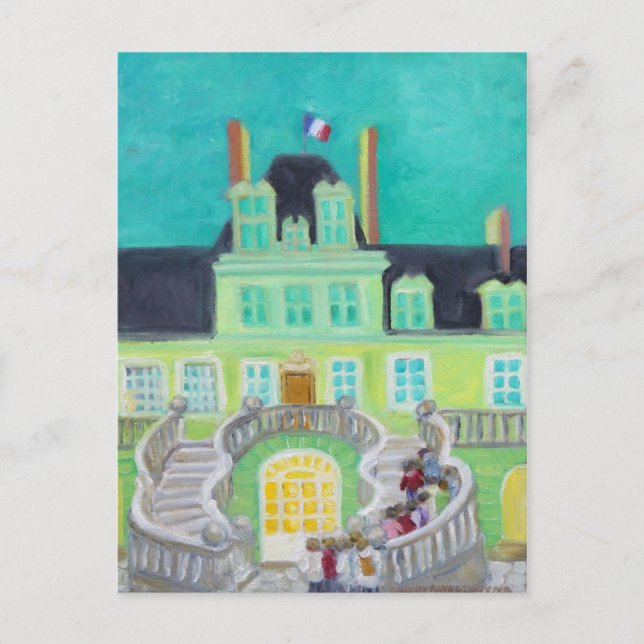 Postal Fantasía de Chateau de Fontainebleau (Anverso)
